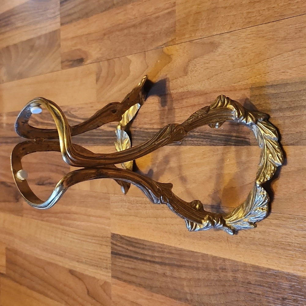 Vintage Bombay Co. Golden Brass Display Vase or Candle Holder